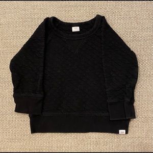 Gap Black Waffle Sweatshirt